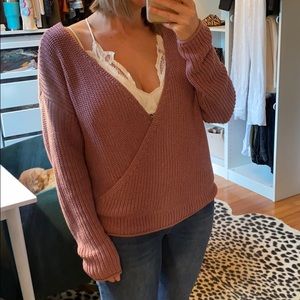 Moon and Madison Mauve Sweater